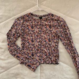 Floral long sleeve top